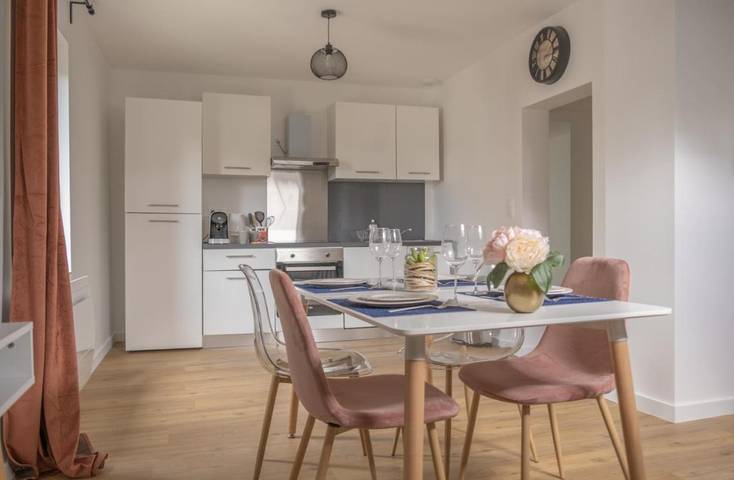 Appartement de vacances pour 5 personnes, avec jardin