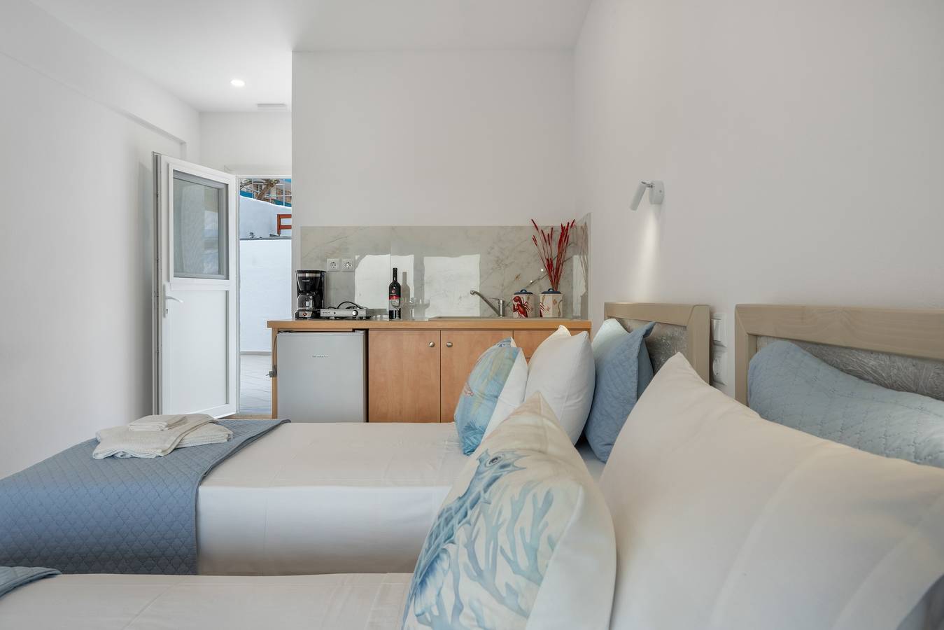 Ganze Wohnung, Apartment 'Double Studio No 7' mit Balkon und Wlan in Panormos, Kalymnos
