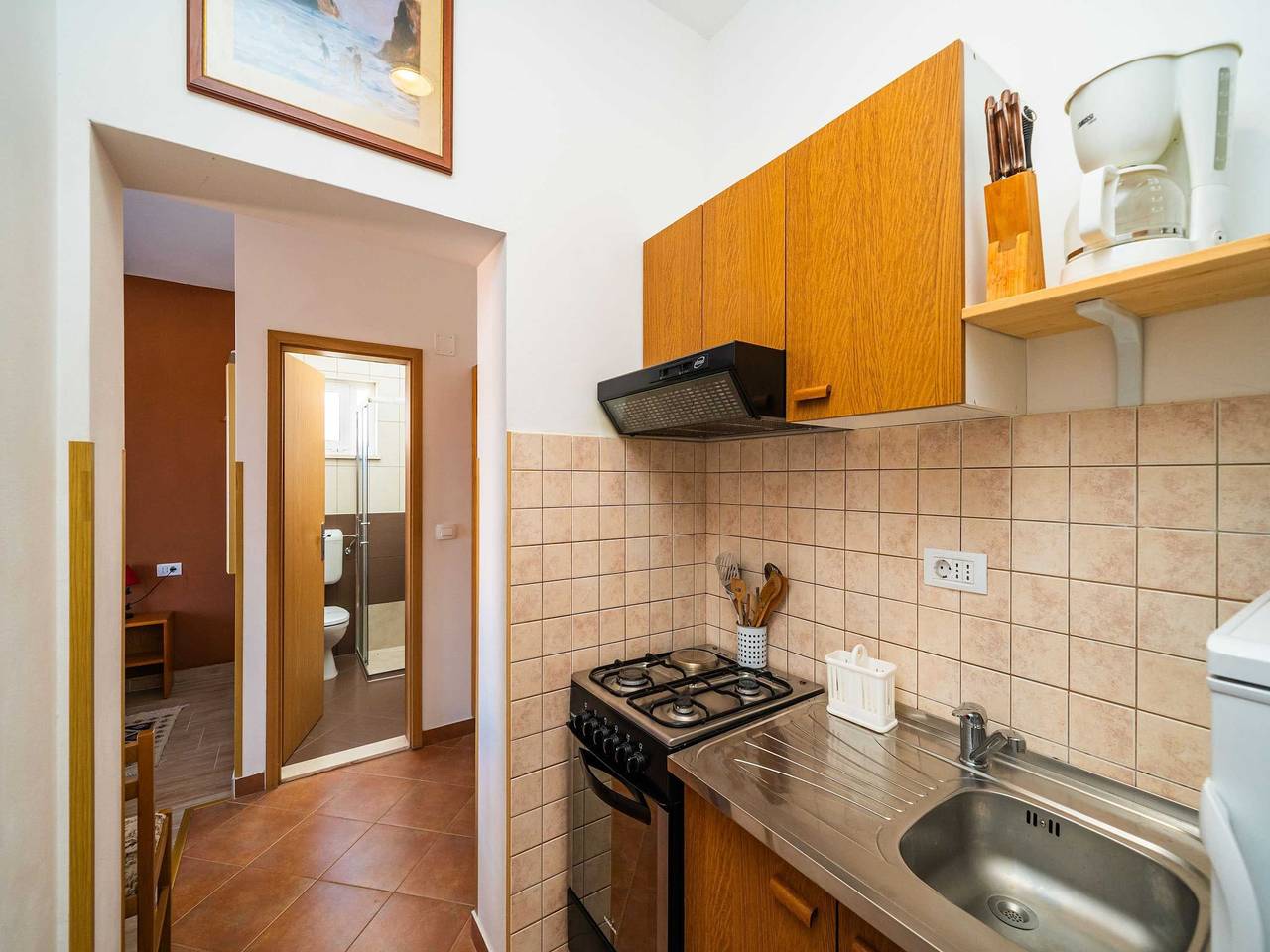 Entire apartment, Apartments Senjo - Studio Apartment with Balcony and Sea View (Apartman 2) in Cavtat, Cavtat (Dalmatia)