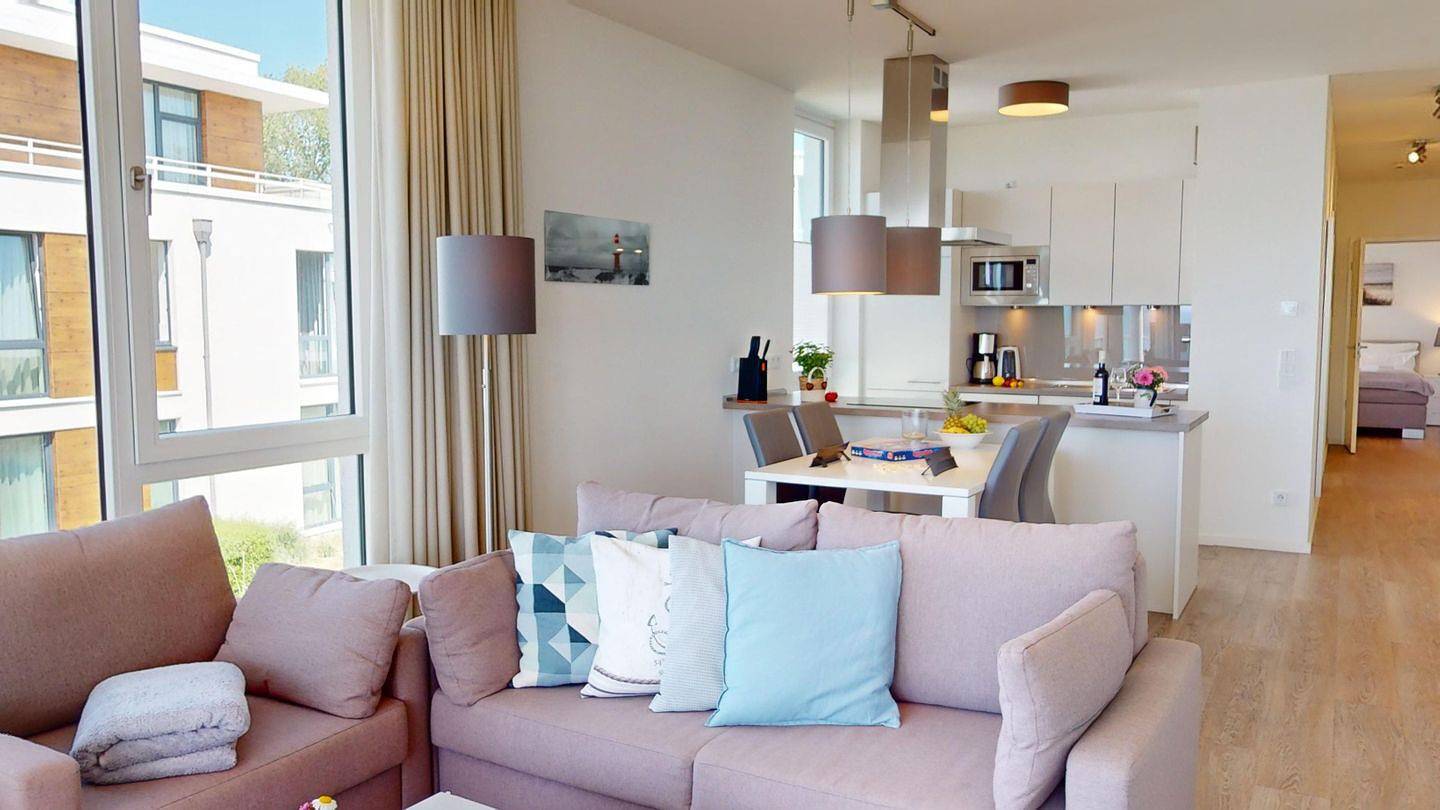 Ganze Wohnung, 1a-Meerblick aus erster Reihe im Südkap Pelzerhaken in Südstrand Pelzerhaken, Ostholstein