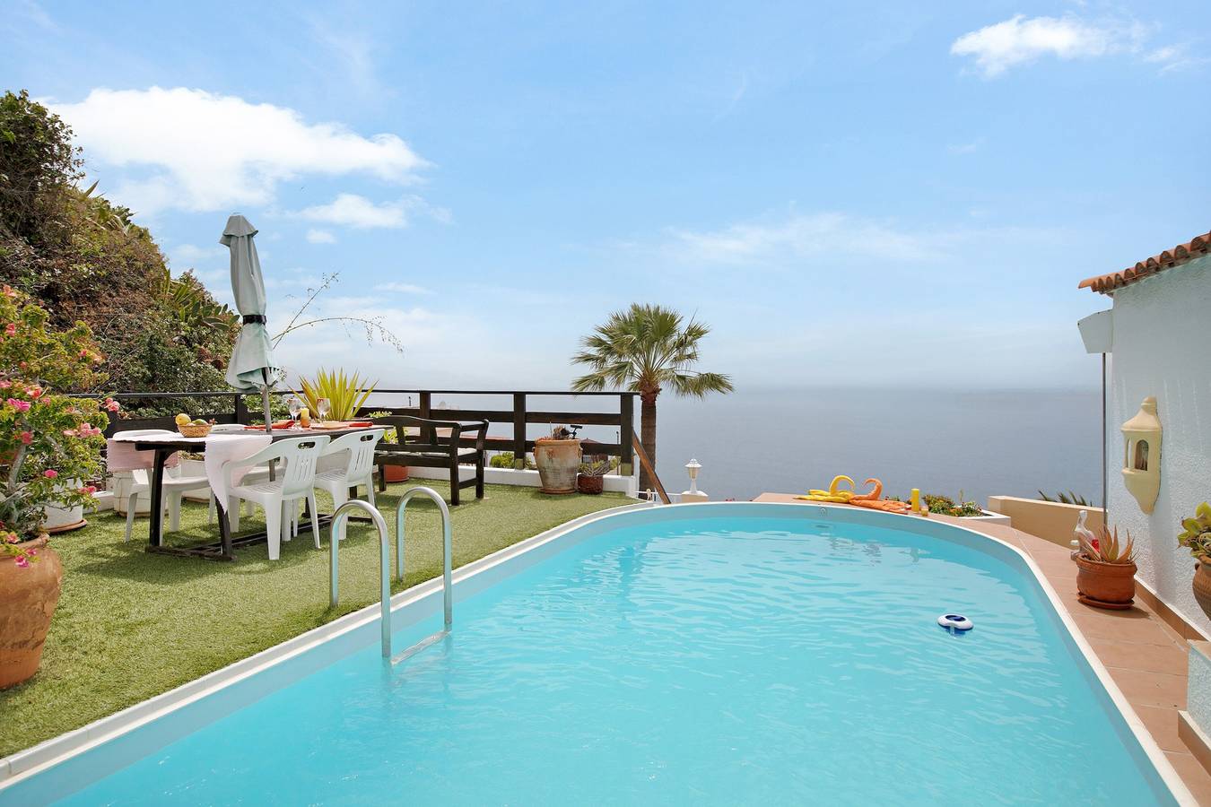 Ganze Wohnung, Ferienwohnung 'Casa Pelican' mit Meerblick, privatem Pool und Wlan in La Matanza de Acentejo, Teneriffa Nord