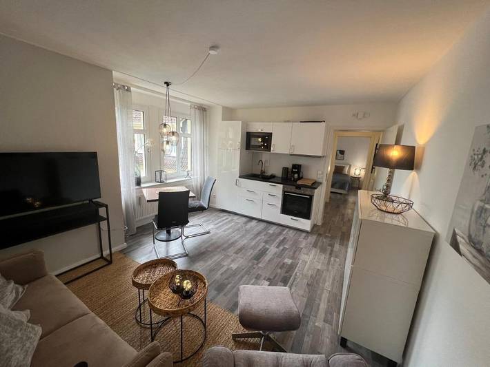 Ferienwohnung für 2 Personen, mit Terrasse und Ausblick in Bad Rothenfelde