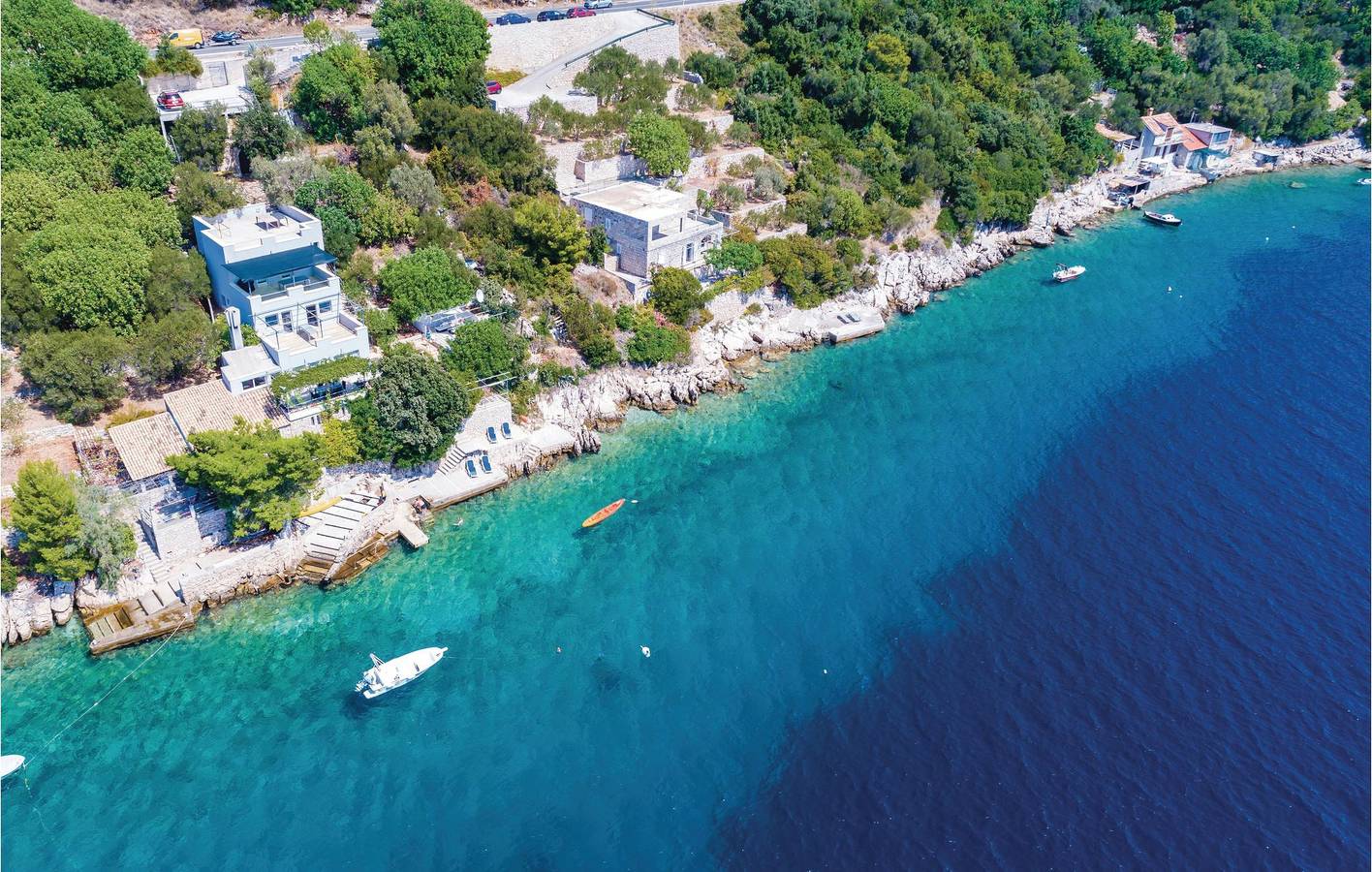 Ganze Ferienwohnung, Ferienwohnung für 6 Personen mit Terrasse in Brsecine, Dubrovnik-Neretva