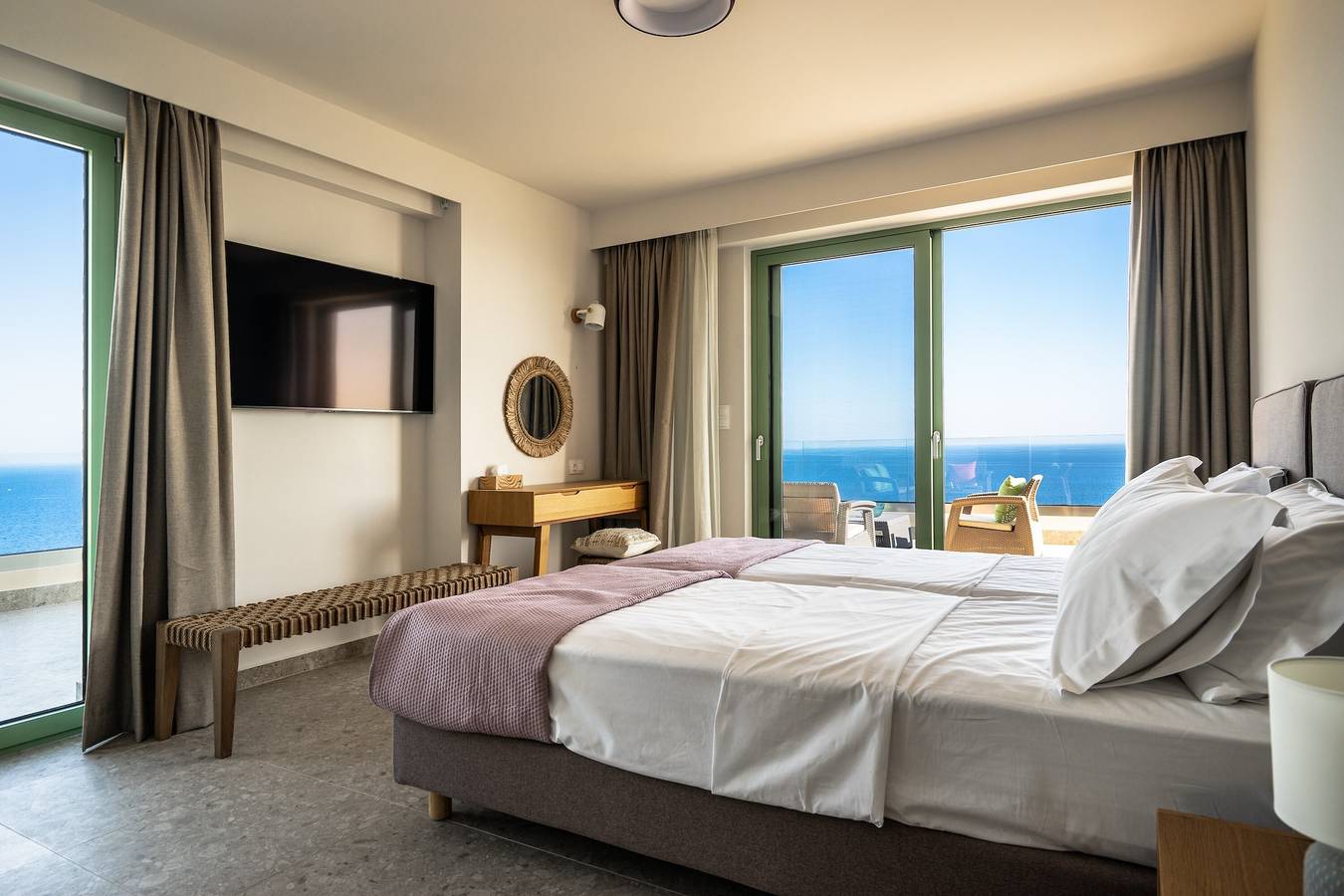 Apartamento entero, Apartamento vacacional "Joy Horizon" con vistas al mar, balcones y Wi-Fi in Skala, Cefalonia