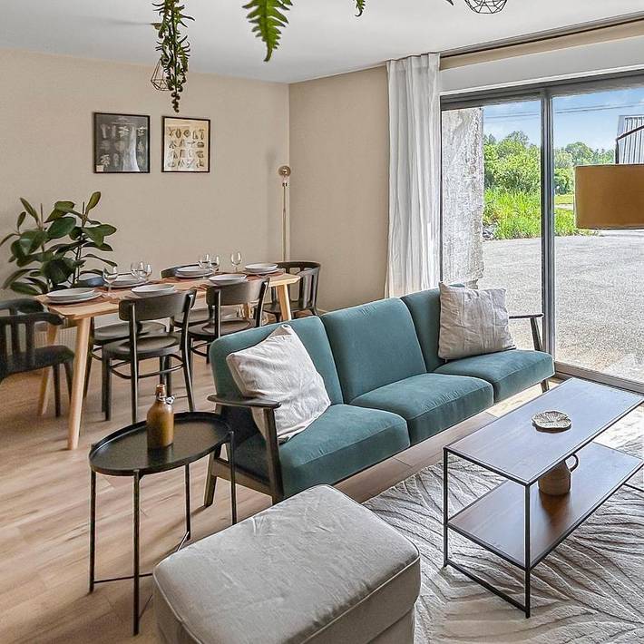 Gîte pour 6 personnes, avec terrasse, animaux acceptés à Pont-Péan