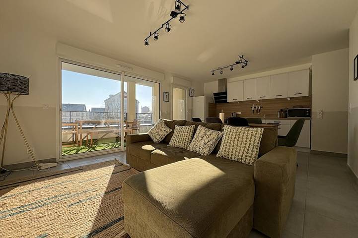 Appartement de vacances pour 6 personnes, avec jardin et terrasse