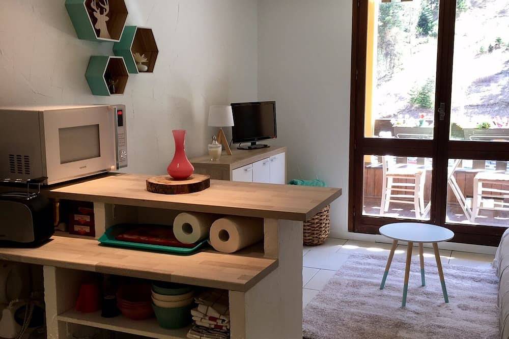 Entire apartment, Studio on the slopes with mountain views in Valdeblore, Nice region