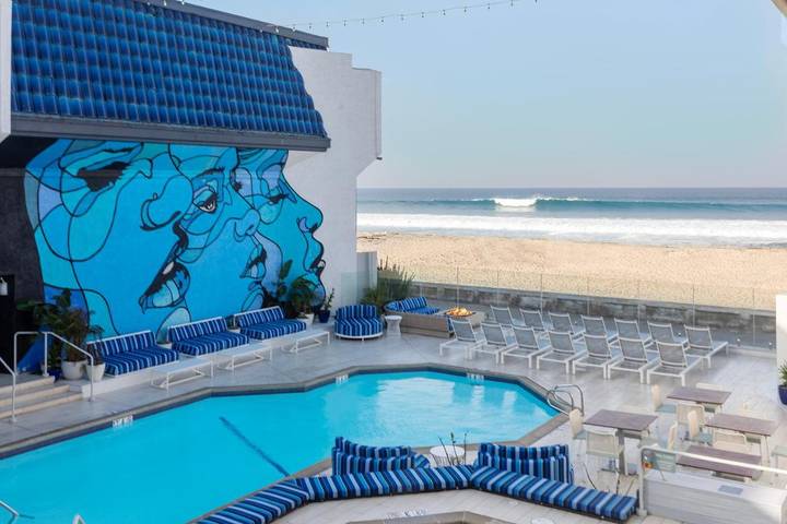 Hôtel pour 2 personnes, avec piscine ainsi que jacuzzi et balcon à San Diego