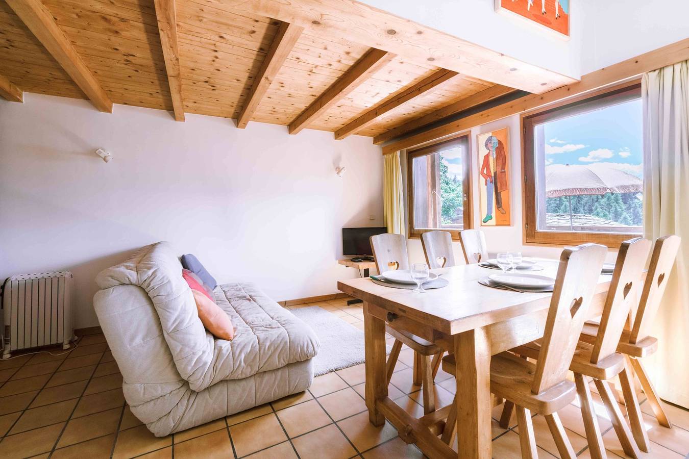 Chalet "Cosy" avec vue sur montagne et terrasse privée in Bourg-Saint-Maurice, Région d'Albertville