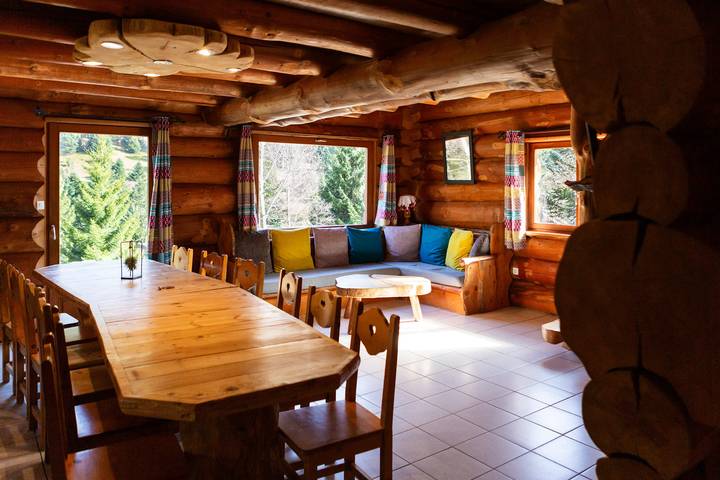Superbe chalet rondins de 150 m² au cœur des Vosges, sauna, wifi, groupe, famille in La Bresse, Parc naturel régional des Ballons des Vosges