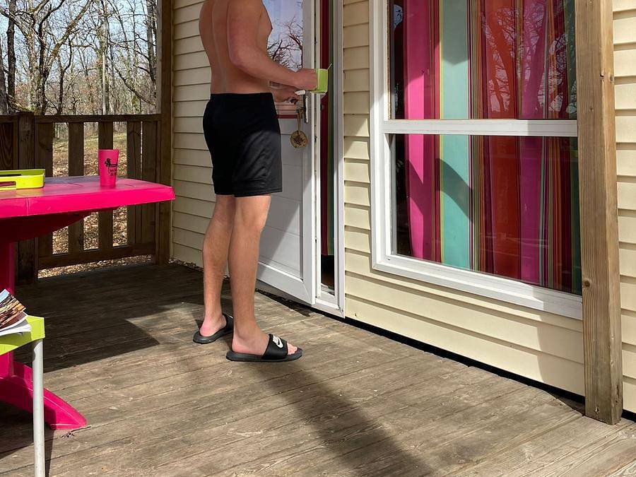 Camping Les Bois de Prayssac - Mobilhome 2 personnes - Mobil-Home 2 personnes in Prayssac, Quercy