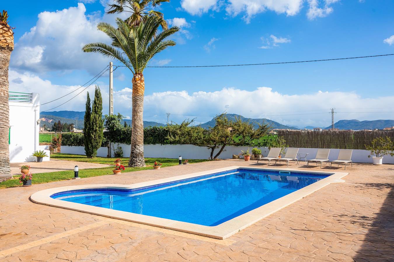 Ferienhaus Finca Goet mit Bergblick, Pool und Wlan in Sa Pobla, Mallorca Norden