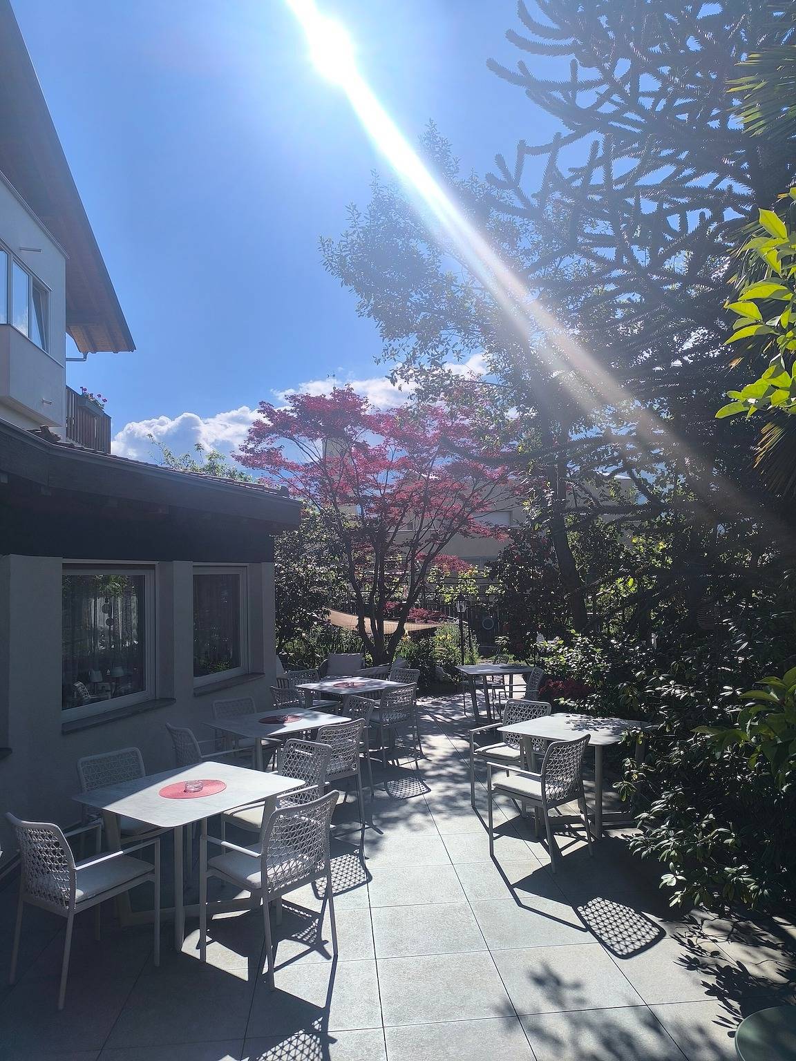 Zimmer „Garni Unterweggütl Karibik“ mit Bergblick, Gemeinschaftspool und Wlan in Naturns, Texelgruppe