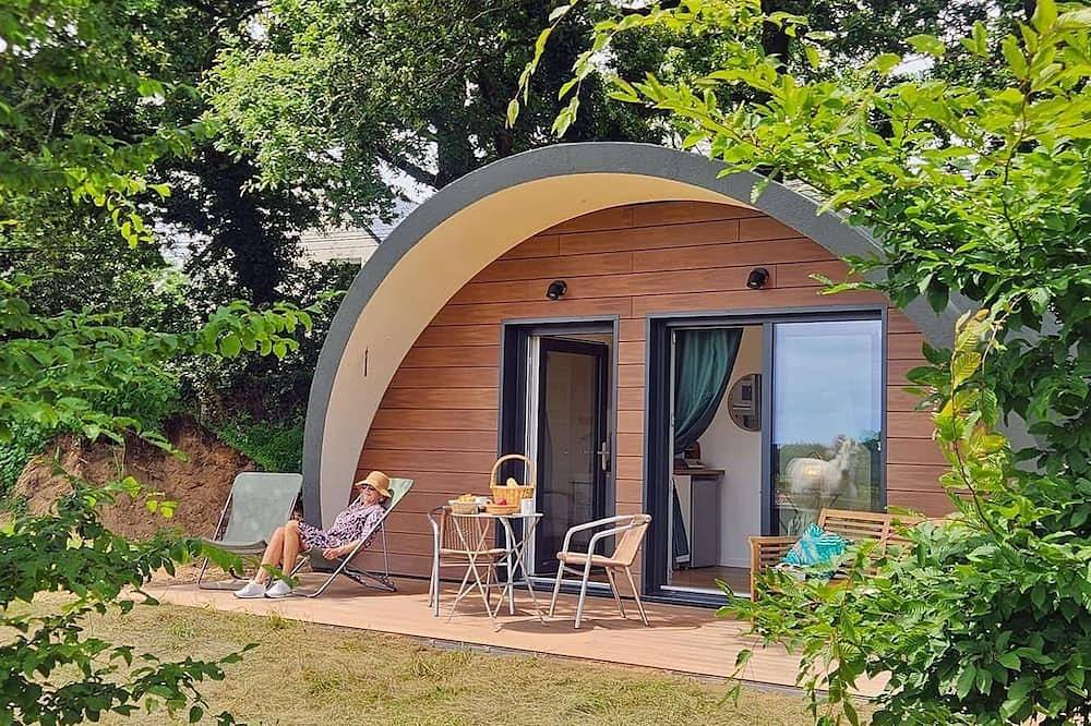 Ganze Wohnung, Studio-Ecolodge 2P-Ensuite mit Bad in Baden, Côte des Mégalithes