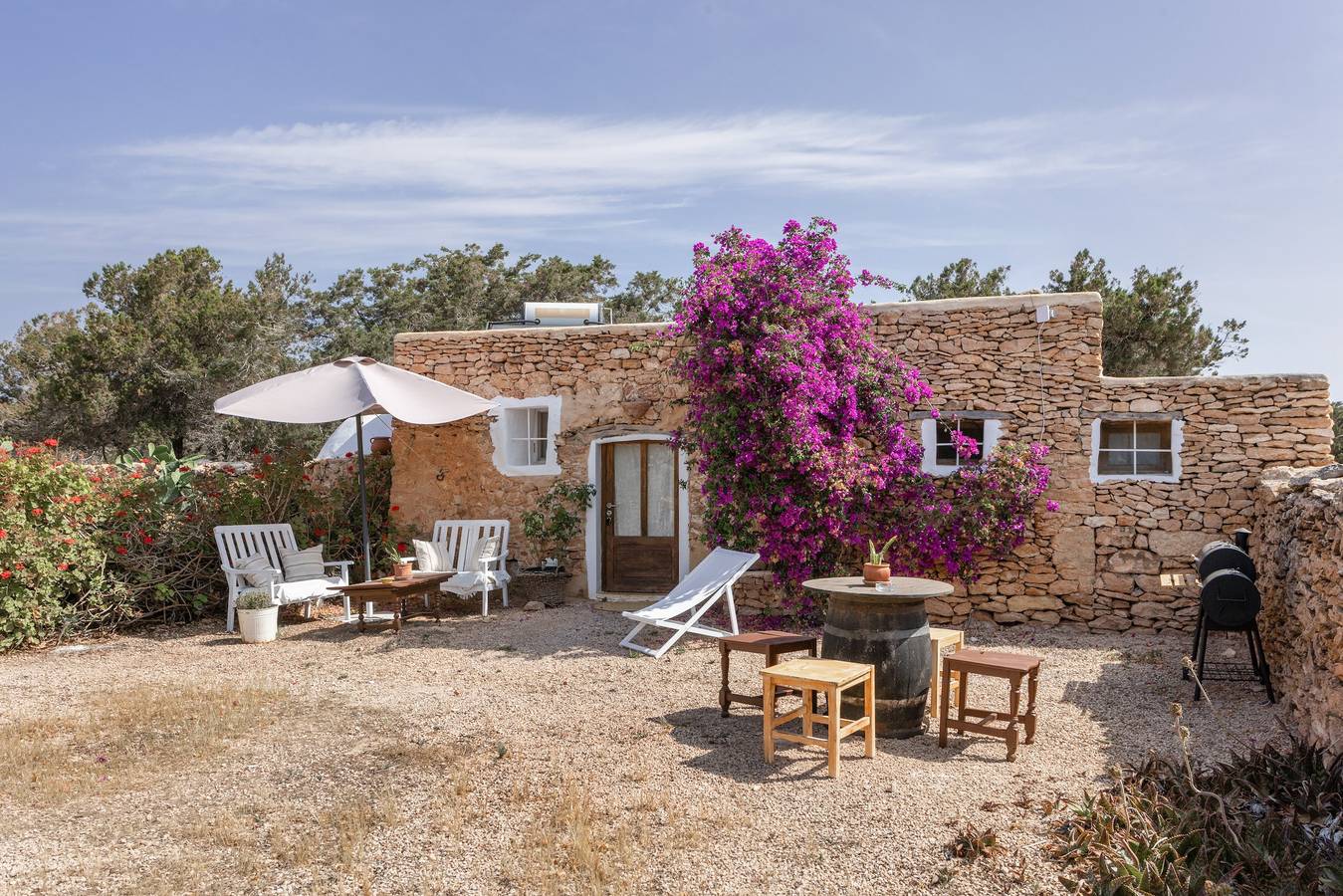 Country House 'Vicent' with Private Terrace and Garden in Formentera, Coast of Formentera