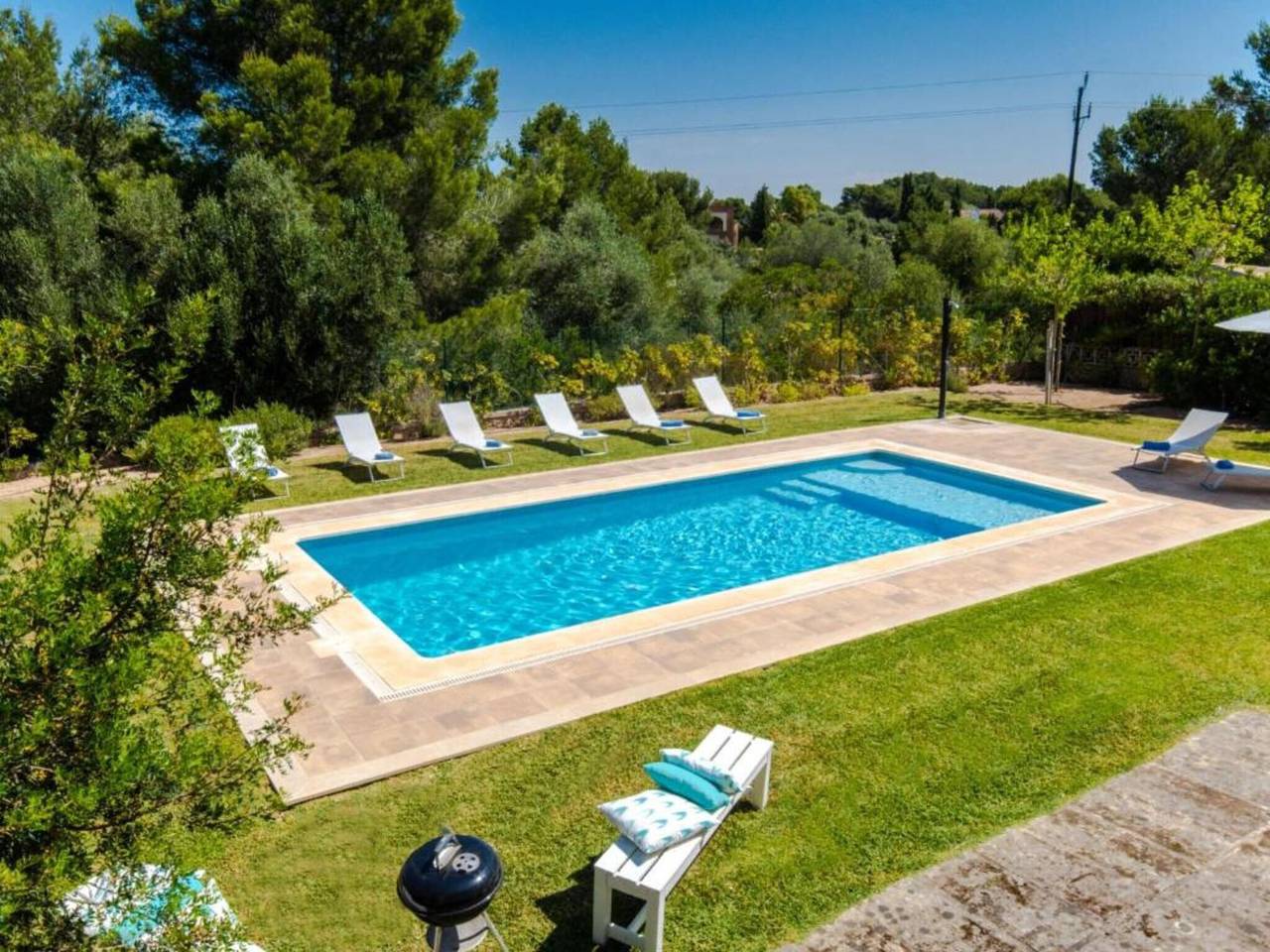 Villa 'Son Granada' mit Meerblick, Wlan und Klimaanlage in Cala Blava, Llucmajor