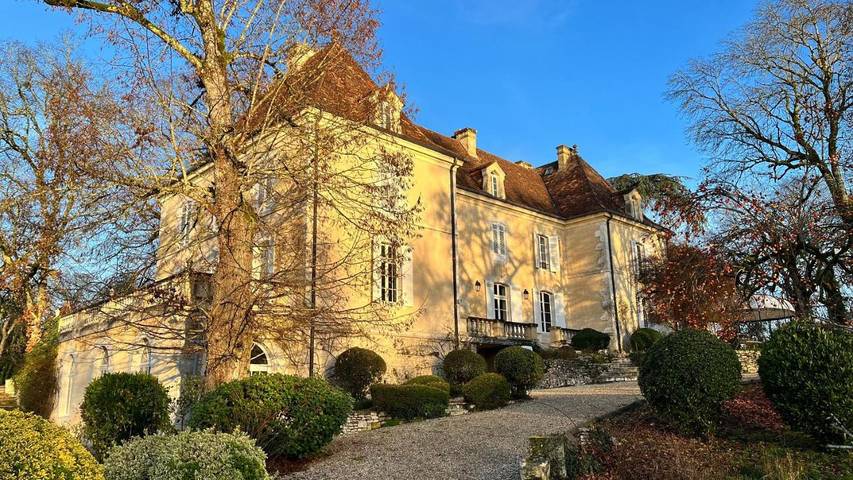 Maison de vacances pour 2 personnes, avec Terrasse et Jardin ainsi que Piscine et Vue sur le lac à Plaisance