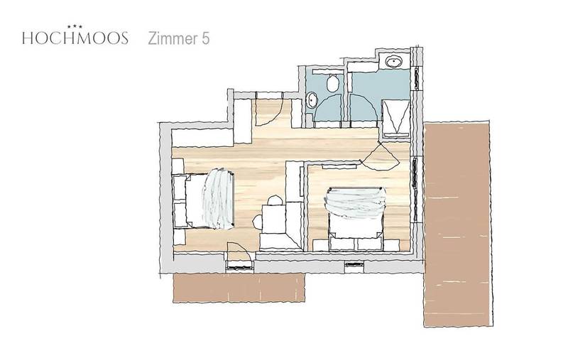 BnB für 3 Personen, mit Terrasse und Ausblick, mit Haustier in Lermoos - 4