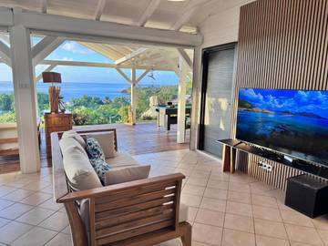 Cottage pour 6 personnes, avec terrasse et vue dans Plage Leroux