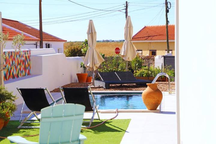 Casa rural para 2 personas, con jardín además de piscina y vistas en Distrito de Évora - 3