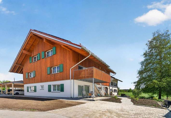 Ferienwohnung für 9 Personen, mit Balkon und Terrasse sowie Garten und Ausblick in Sulzberg - 3