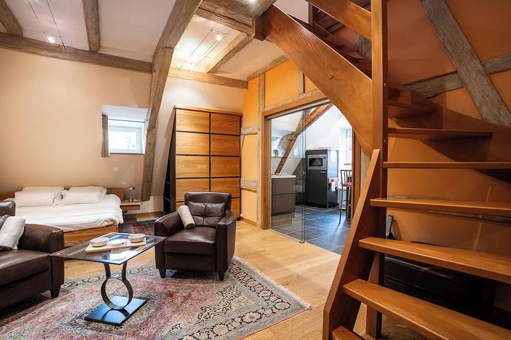 Location de vacances pour 4 personnes, avec sauna et terrasse à Riquewihr