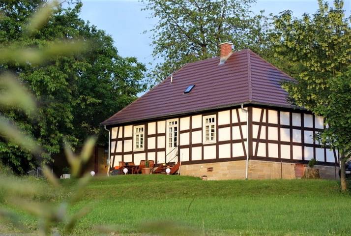 Vakantiehuis 'Schäferhaus' met privé terras en gedeelde tuin in Großroppershausen, Frielendorf