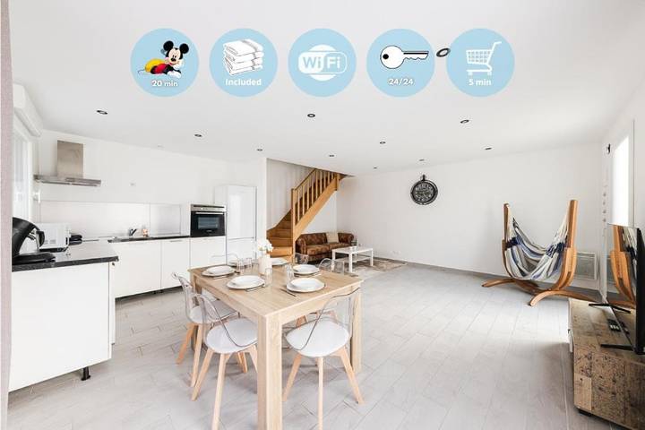 Gîte pour 6 personnes, avec terrasse à Coupvray