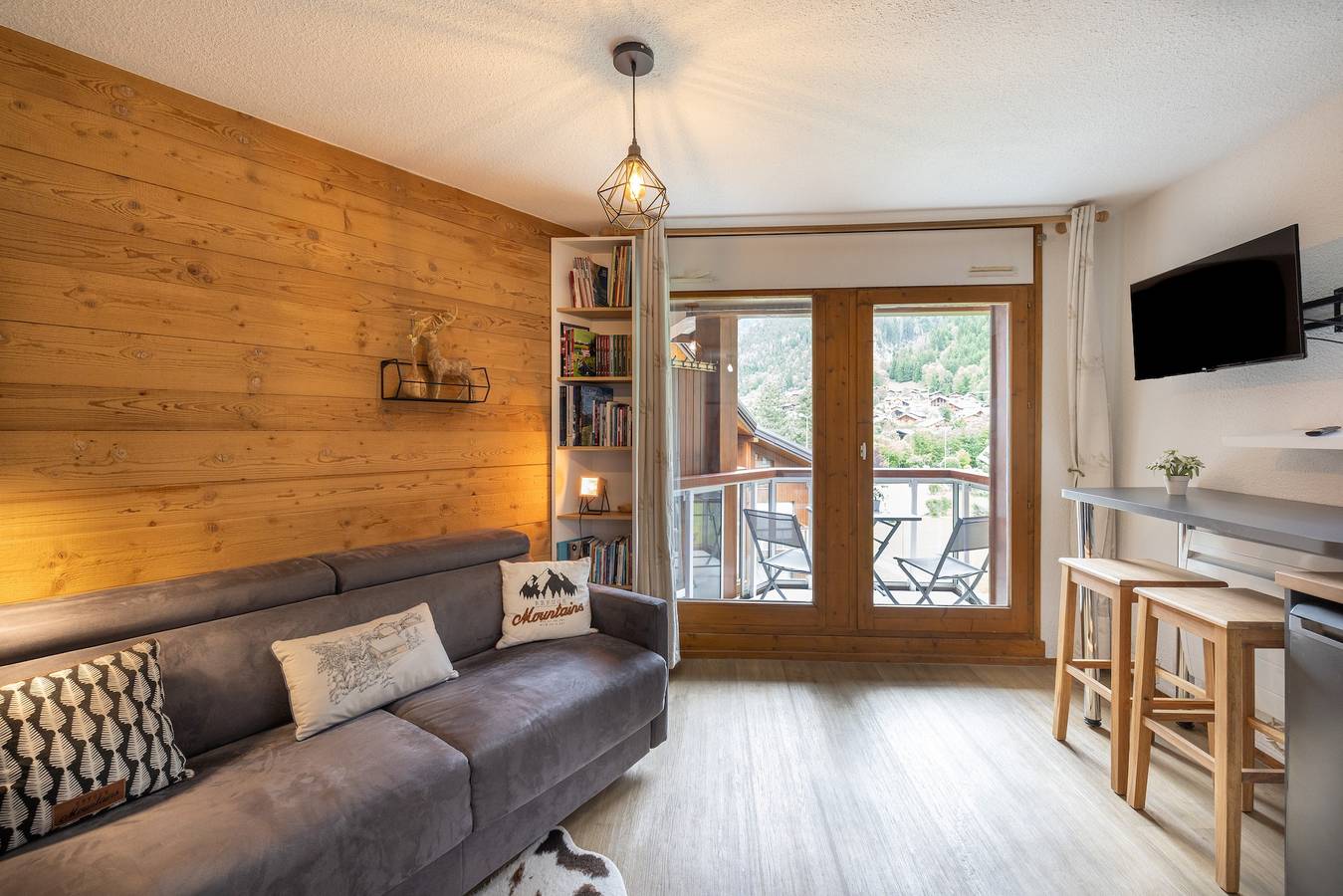 Ganze Wohnung, Ferienwohnung 'Studio Haut De Gamme Contamines' mit Bergblick und Balkon in Les Contamines-Montjoie, Pays du Mont-Blanc