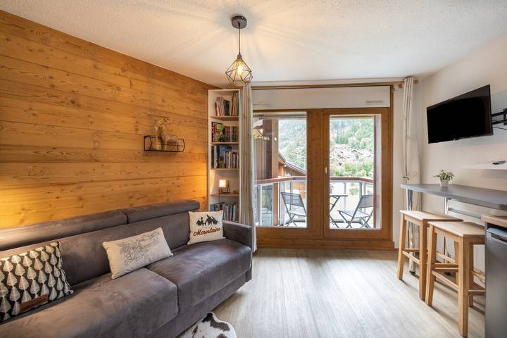 Entire apartment, Apartment 'Studio Haut De Gamme Contamines' with Mountain View and Balcony in Les Contamines-Montjoie, Pays du Mont-Blanc