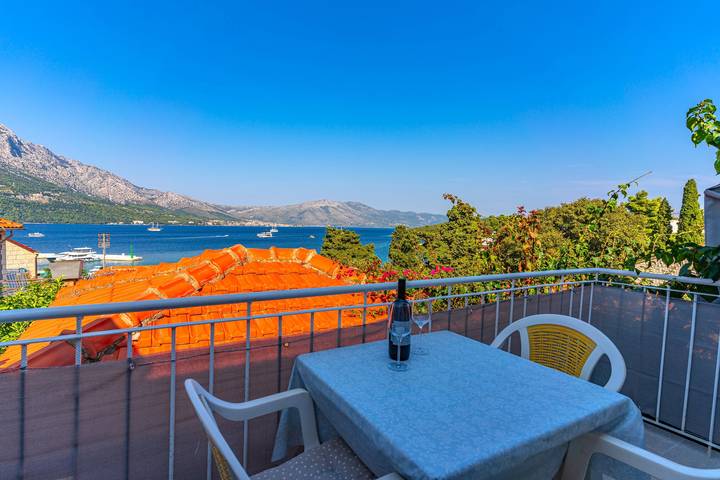 Apartament wakacyjny dla 5 osób, z Balkon/ taras w Miasto Korcula