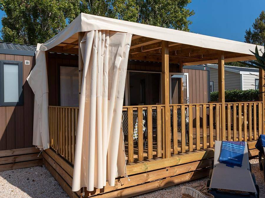 Camping Club Médoc Plage 4* - Ms Vacances - Mobilheim 4 personen - Toskana Premium - Fußgängerzone. in Vendays-Montalivet, Lesparre-Médoc und Umgebung