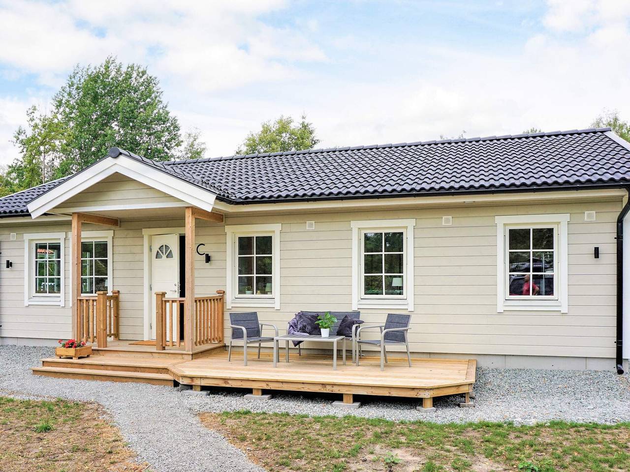 Hus för 6 Personer, med trädgård