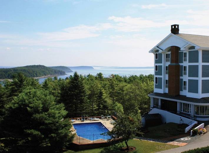 Hôtel pour 2 personnes, avec sauna et vue ainsi que terrasse et piscine