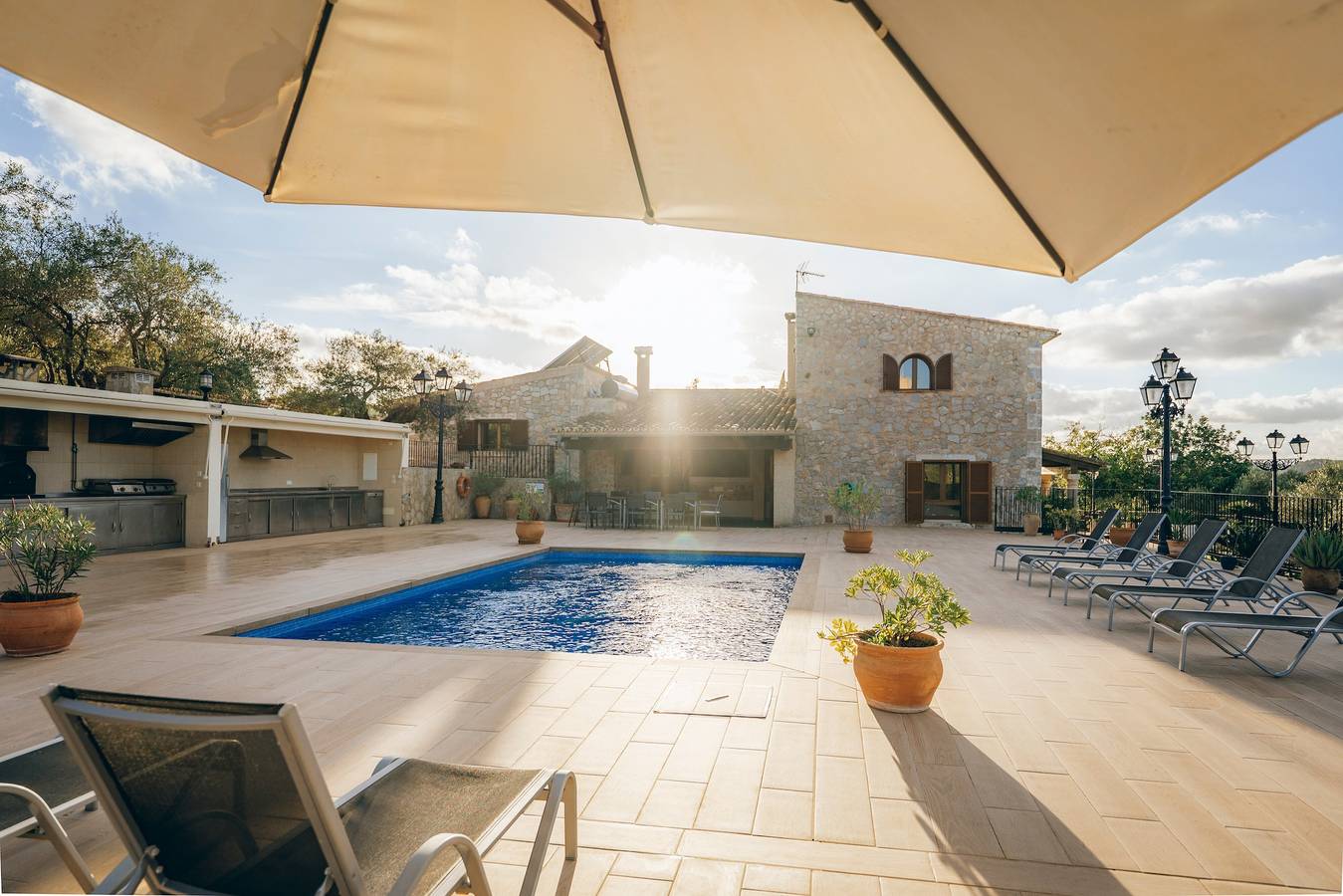 Landhaus 'Sunshine' mit Bergblick, Wlan und Klimaanlage in Sant Joan (Dorf), Sant Joan (Mallorca)