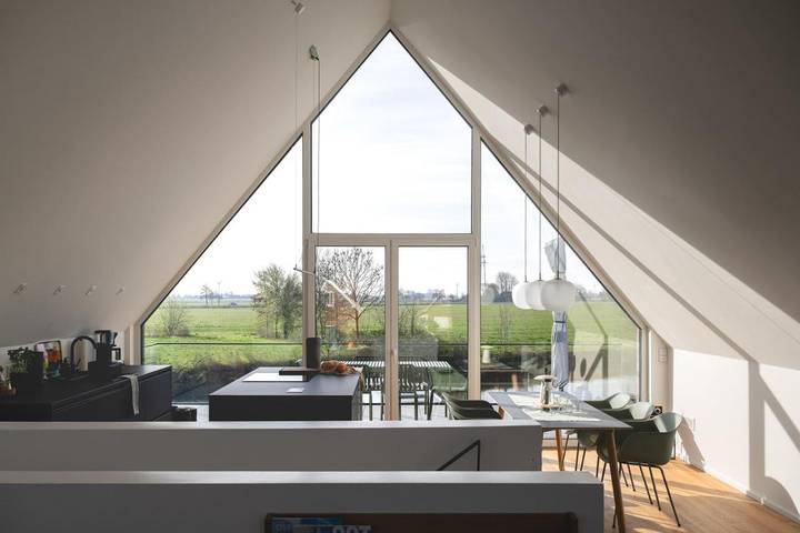 Ferienhaus für 6 Personen, mit Balkon und Terrasse sowie Garten und Ausblick