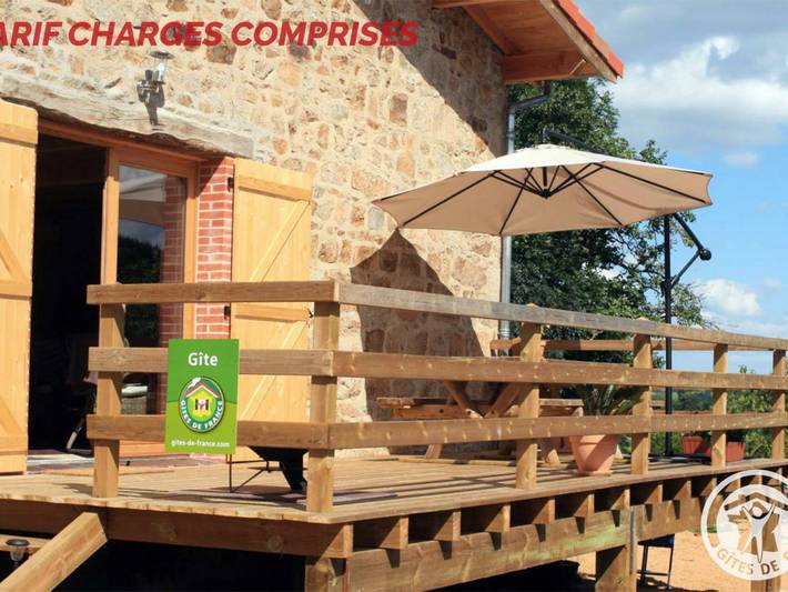 Gîte pour 4 personnes, avec jardin dans la Loire