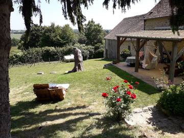 Chambre d’hôte pour 2 personnes, avec jardin, animaux acceptés dans la Sarthe
