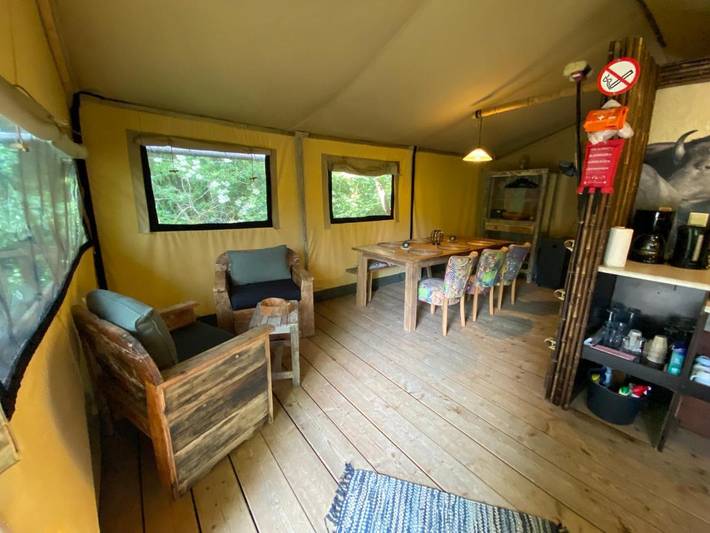 Zelt für 5 Personen, mit Balkon und Terrasse sowie Garten und Pool im Hunsrück - 3