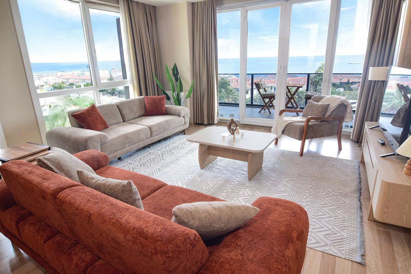 Appartement entier, Full sea view Duplex apartment in Beylikdüzü, Région de Marmara