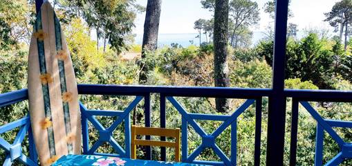 Gîte pour 5 personnes, avec jardin ainsi que terrasse et vue sur le lac, animaux acceptés dans Étang de Cazaux et de Sanguinet