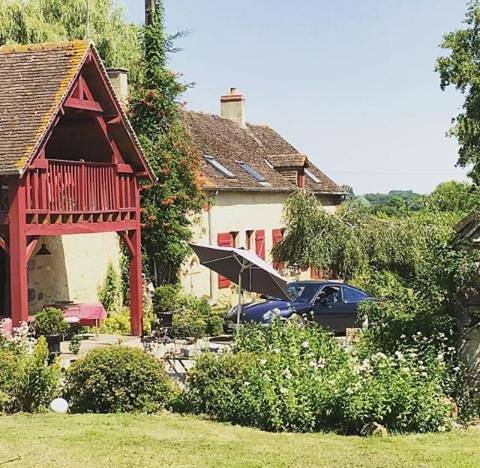 Maison d’hôte pour 3 personnes, avec jardin et vue dans Saint-Germain-sur-Sarthe