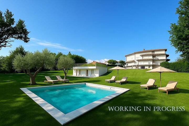 Casa vacanza per 18 persone, con giardino e idromassaggio in Altopascio