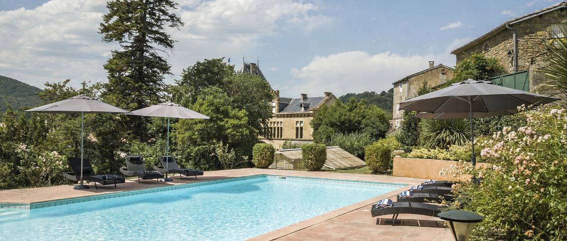 Schloss für 16 Personen mit Pool in Chalabre, Limoux und Umgebung