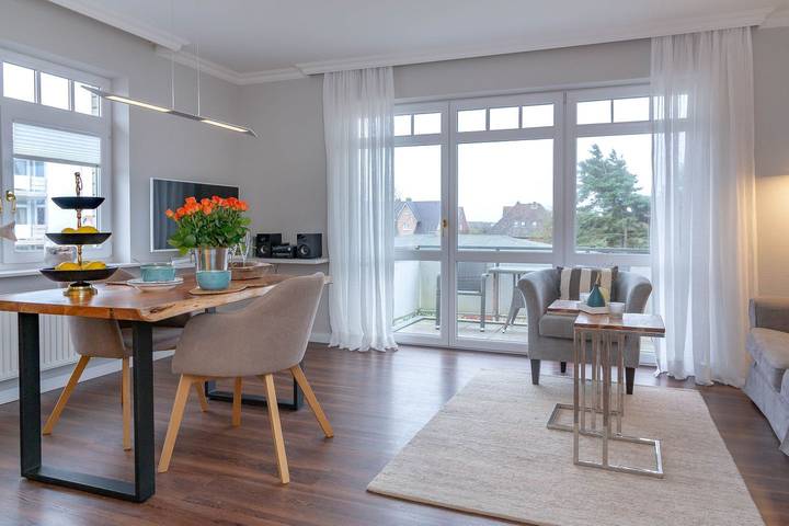 Ferienwohnung für 2 Personen, mit Balkon und Garten auf Sylt