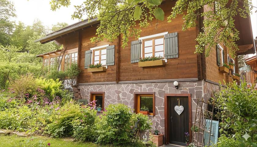 Studio für 2 Personen, mit Garten in Bonndorf im Schwarzwald