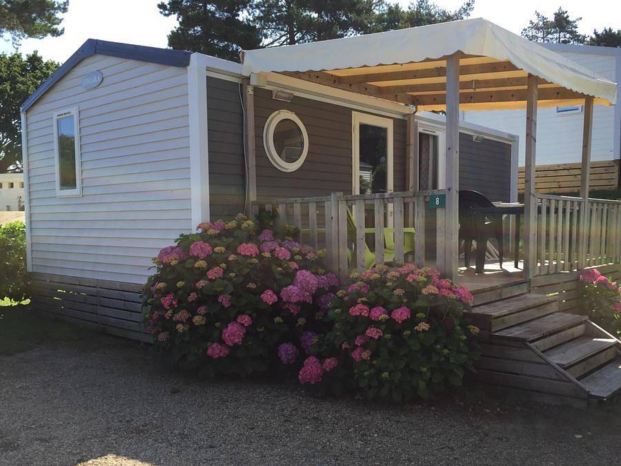 Camping Armor Loisirs - Mobilheim 4 personen - Gd Confort 30m² in Trébeurden, Rosa Granitküste