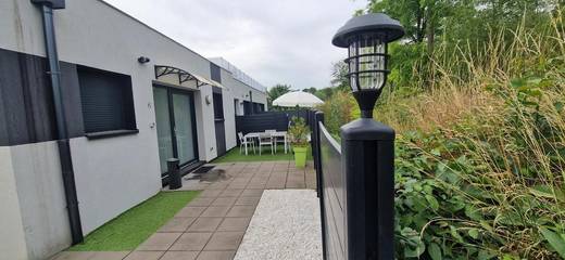 Gîte pour 6 personnes, avec terrasse et vue, animaux acceptés à Kunheim