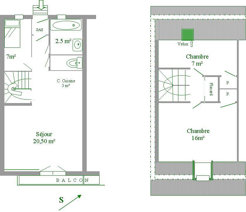 Gîte für 5 Personen mit Terrasse in Les Hieres, La Grave