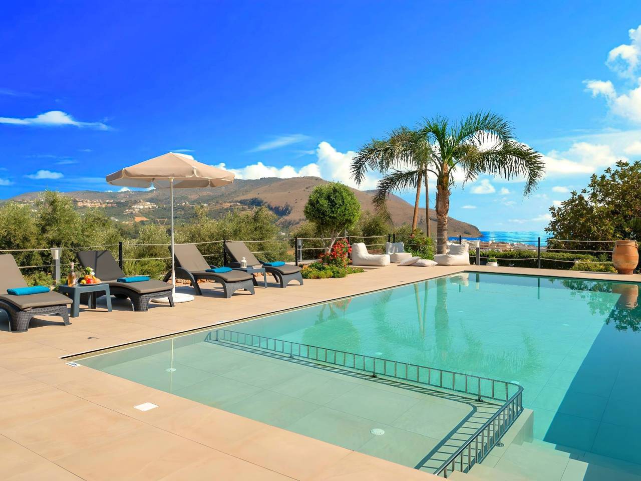 Villa "Cretan Dream" mit privatem Pool in Georgioupoli, Chania en omgeving